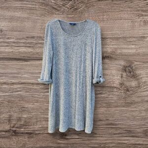 Apt. 9 Women's Heather Gray Long Sleeve Dress